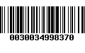 Código de Barras 0030034998370