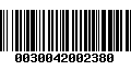 Código de Barras 0030042002380