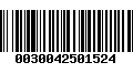 Código de Barras 0030042501524