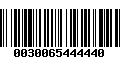 Código de Barras 0030065444440