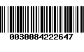 Código de Barras 0030084222647