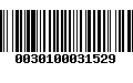 Código de Barras 0030100031529