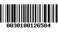 Código de Barras 0030100126584