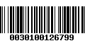 Código de Barras 0030100126799