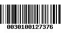 Código de Barras 0030100127376