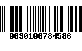 Código de Barras 0030100784586