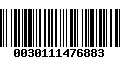 Código de Barras 0030111476883