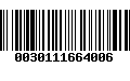 Código de Barras 0030111664006