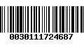 Código de Barras 0030111724687