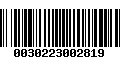 Código de Barras 0030223002819