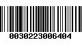 Código de Barras 0030223006404