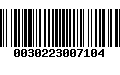 Código de Barras 0030223007104