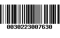 Código de Barras 0030223007630