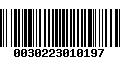 Código de Barras 0030223010197