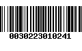 Código de Barras 0030223010241