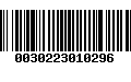 Código de Barras 0030223010296