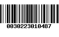 Código de Barras 0030223010487