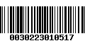 Código de Barras 0030223010517