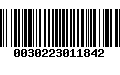 Código de Barras 0030223011842