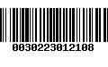 Código de Barras 0030223012108