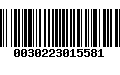 Código de Barras 0030223015581