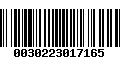 Código de Barras 0030223017165