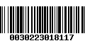 Código de Barras 0030223018117