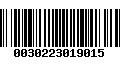 Código de Barras 0030223019015