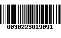 Código de Barras 0030223019091