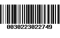 Código de Barras 0030223022749