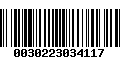 Código de Barras 0030223034117