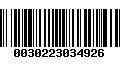 Código de Barras 0030223034926