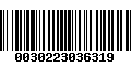 Código de Barras 0030223036319