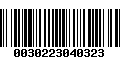 Código de Barras 0030223040323