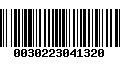 Código de Barras 0030223041320