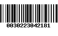 Código de Barras 0030223042181