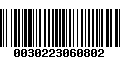 Código de Barras 0030223060802