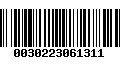 Código de Barras 0030223061311