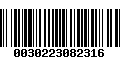 Código de Barras 0030223082316