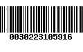 Código de Barras 0030223105916