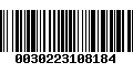 Código de Barras 0030223108184