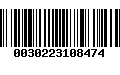 Código de Barras 0030223108474