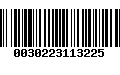 Código de Barras 0030223113225