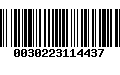 Código de Barras 0030223114437