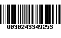 Código de Barras 0030243349253