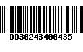 Código de Barras 0030243400435