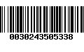 Código de Barras 0030243505338