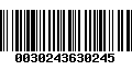 Código de Barras 0030243630245