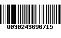 Código de Barras 0030243696715