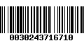 Código de Barras 0030243716710